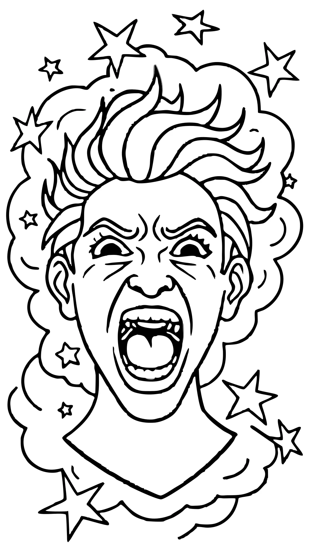 scream coloring page